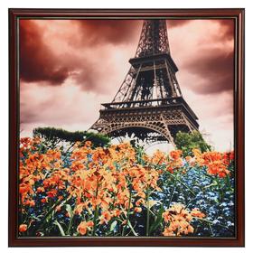 Картина велюр "Лето в Париже" 70х70 (73х73) см