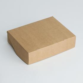 Упаковка для продуктов, крафтовая, 21 х 16 х 5,5 см
