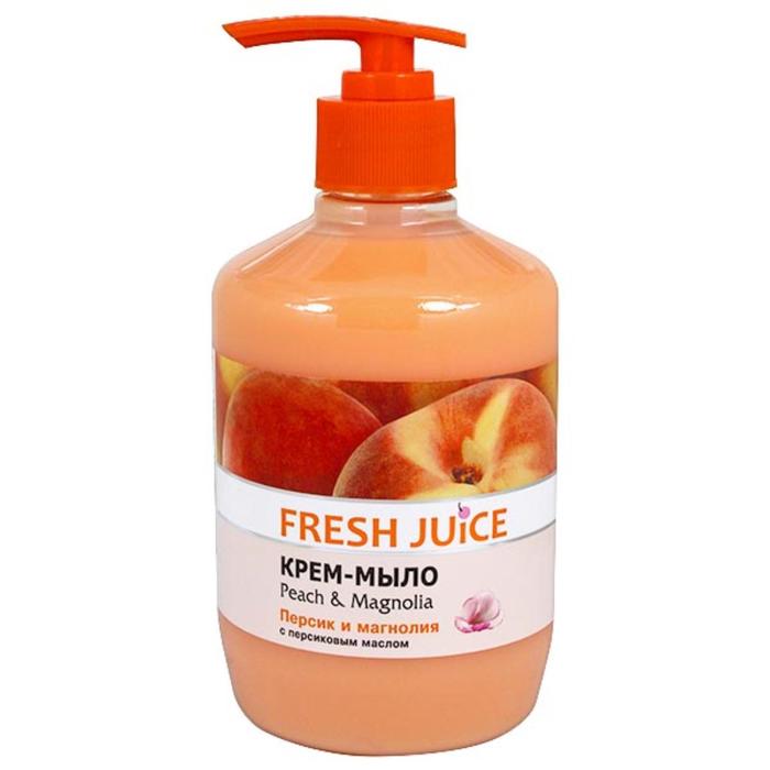 Жидкое крем-мыло Fresh Juice с глицерином «Персик и магнолия», 460 мл - Фото 1