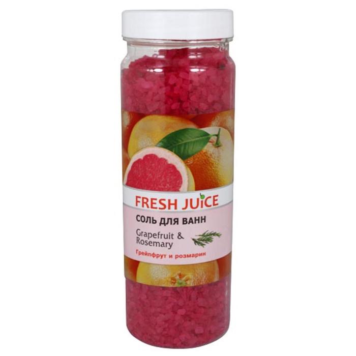 Соль для ванн Fresh Juice «Грейпфрут», 700 г - Фото 1