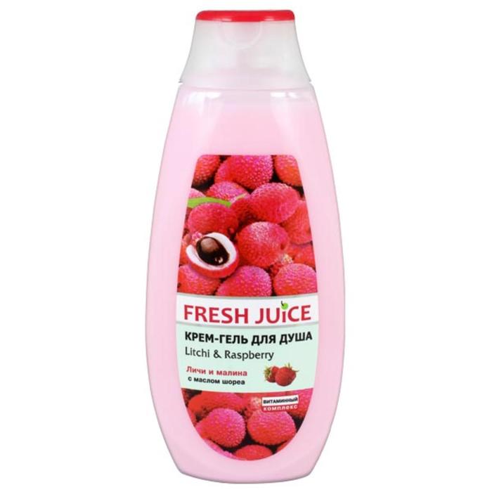 Крем-гель для душа Fresh Juice «Личи и малина», 400 мл - Фото 1
