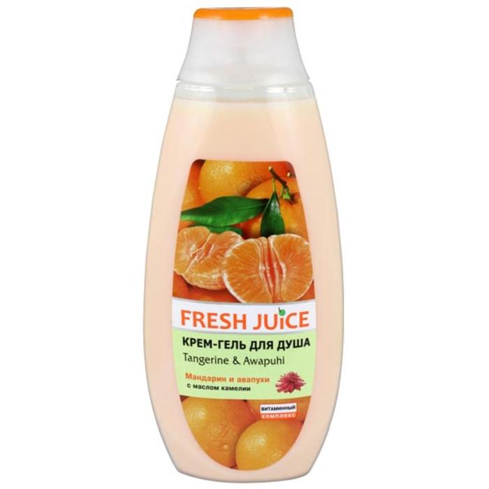 Крем-гель для душа Fresh Juice «Мандарин и авапухи», 400 мл - Фото 1