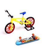 Набор пальчиковый скейтборд и велосипед, МИКС - Фото 4