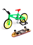 Набор пальчиковый скейтборд и велосипед, МИКС - Фото 6