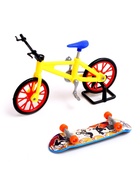 Набор пальчиковый скейтборд и велосипед, МИКС - Фото 7