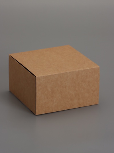 Коробка подарочная складная крафтовая, упаковка, 14×14×8 см
