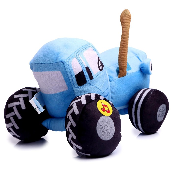 Мягкая музыкальная игрушка «Синий трактор», 20 см - фото 1889662658