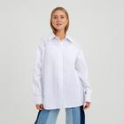 Рубашка женская MINAKU: Casual Collection цвет белый, р-р 44 - фото 1801835