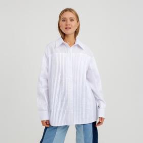 Рубашка женская MINAKU: Casual Collection цвет белый, р-р 48