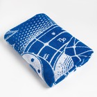 Полотенце махровое Этель «Знаки зодиака: Лев», 70×130 см, 100% хлопок, 420 г/м², синее - Фото 2