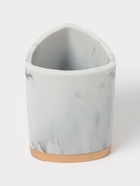 Аксессуары для ванной «Мрамор», 3 предмета, мыльница, дозатор 230 мл, стакан, белые - Фото 5