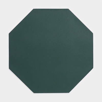 Салфетка сервировочная на стол «Тэм», 38×38 см, зелёная