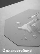 Салфетка сервировочная на стол «Тэм», 38×38 см, серая - Фото 2