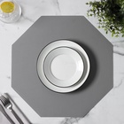 Салфетка сервировочная на стол «Тэм», 38×38 см, серая - Фото 4