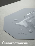 Салфетка сервировочная на стол «Тэм», 38×38 см, голубая - Фото 2