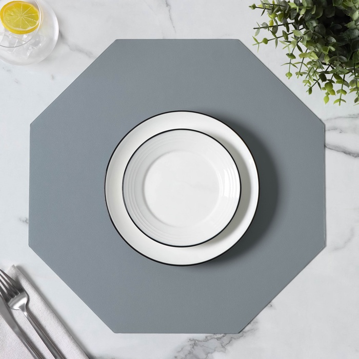 Салфетка сервировочная на стол «Тэм», 38×38 см, голубая - Фото 1