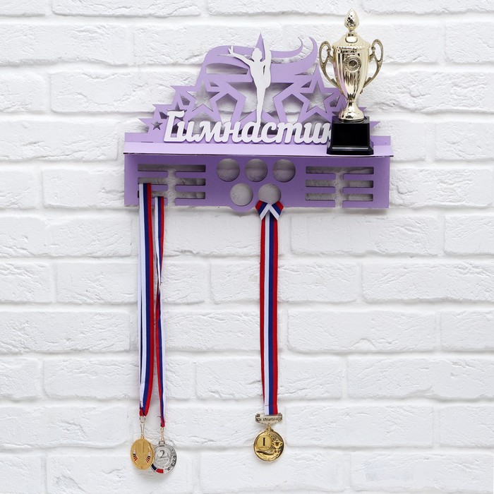 Медальница "Гимнастика" двухцветная покраска, 445х300мм - Фото 1
