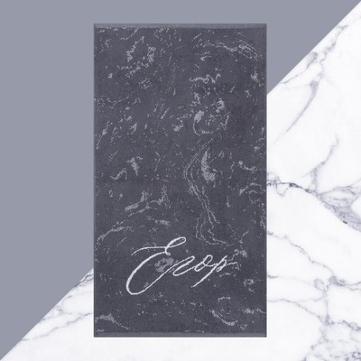 Полотенце именное махровое Этель «Егор», 50×90 см, 100% хлопок, 420 г/м², серое