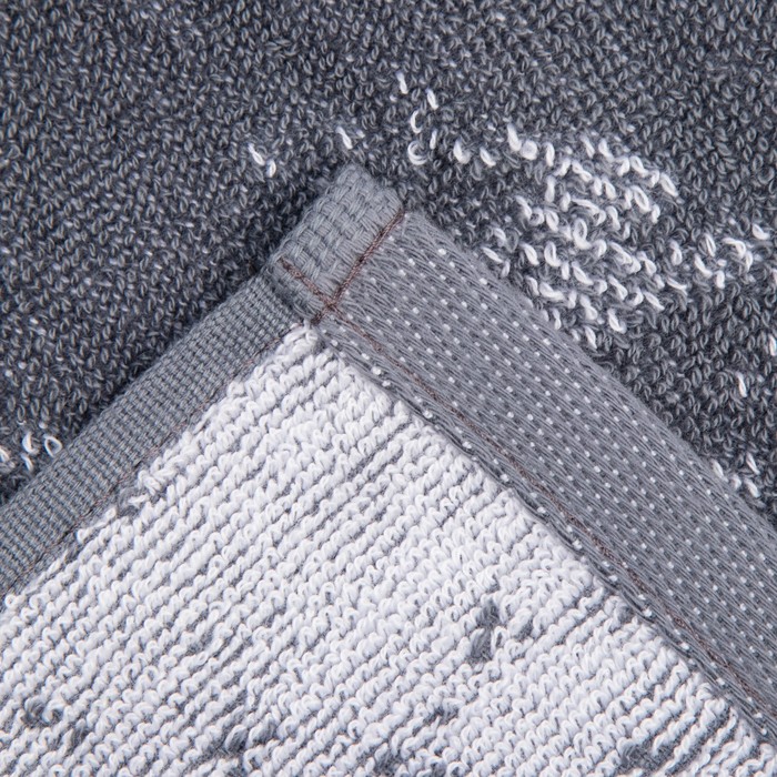 Полотенце именное махровое Этель "Николай" серый, 50х90см, 100% хлопок, 420гр/м2 - фото 1877816392