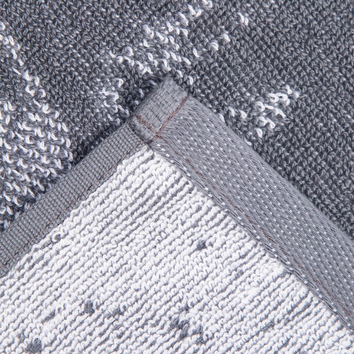 Полотенце именное махровое Этель "Дмитрий" серый, 50х90см, 100% хлопок, 420гр/м2 - фото 1899990246