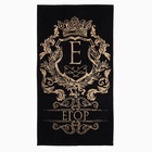 Полотенце именное махровое Этель «Егор», 50×90 см, 100% хлопок, 420 г/м², чёрное - Фото 1