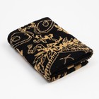 Полотенце именное махровое Этель «Алексей», 50×90 см, 100% хлопок, 420 г/м², чёрное - Фото 2