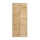 Дверь для бани и сауны, размер коробки 160×70 см, липа, глухая - Фото 1