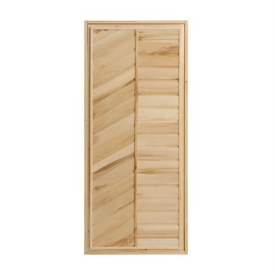 Дверь для бани и сауны, 1600×700 мм, деревянная, из липы, глухая