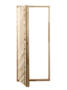 Дверь для бани и сауны, 1600×700 мм, деревянная, из липы, глухая - Фото 9