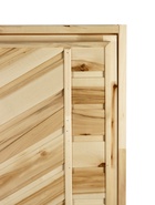 Дверь для бани и сауны, 1600×700 мм, деревянная, из липы, глухая - Фото 10