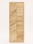 Дверь для бани и сауны, размер коробки 190×70 см, липа, глухая - Фото 6