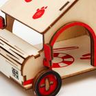 Домик для грызунов "Дом на колёсах", фанера, 11 х 8,5 х 8,5 см, микс цветов - фото 35730200