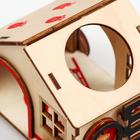 Домик для грызунов "Дом на колёсах", фанера, 11 х 8,5 х 8,5 см, микс цветов - фото 35730201