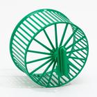 Колесо для грызунов пластиковое, без подставки, 9 см, зеленый микс - Фото 3