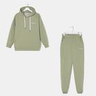 Комплект (толстовка/брюки) женский Бентли оливковый, р-р 46 - Фото 1