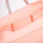 Сумка дорожная, складная, отдел на молнии, держатель для чемодана, наружный карман, цвет розовый - Фото 4