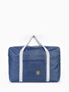 Сумка дорожная на молнии, наружный карман, держатель для чемодана, синяя - Фото 4