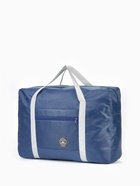 Сумка дорожная на молнии, наружный карман, держатель для чемодана, синяя - Фото 5