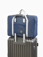 Сумка дорожная на молнии, наружный карман, держатель для чемодана, синяя - Фото 2