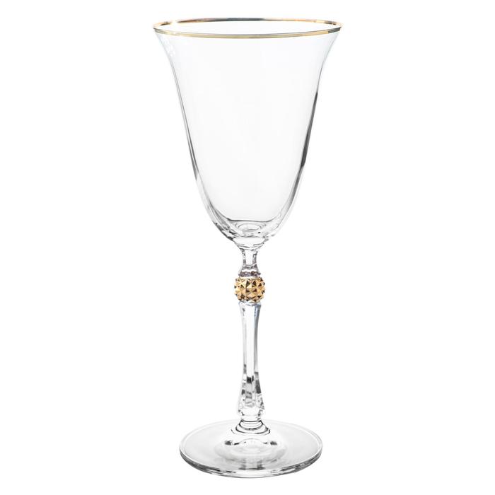 Набор бокалов для красного вина Parus, декор «Отводка золото, золотой шар», 250 мл x 6 шт. - Фото 1