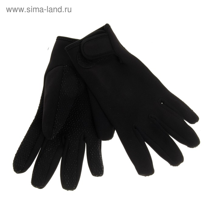 Перчатки спортивные, pазмер M, цвет чёрный - Фото 1