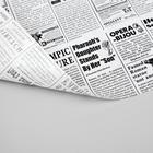 Бумага упаковочная "Газета", жиростойкая, с парафином 39 х 39 см - Фото 2
