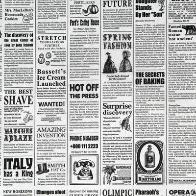 Бумага упаковочная "Газета", жиростойкая, с парафином 30,5 х 30,5 см