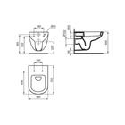 Унитаз подвесной Ideal Standard TEMPO W941106, сиденья, микролифт, белый - Фото 2