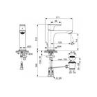 Смеситель для раковины Ideal Standard CONNECT AIR A7012AA, однорычажный, излив 125 мм, хром   746131 - Фото 2