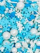 Кондитерская посыпка "Морозное утро": бело-голубая, 50 г - Фото 4