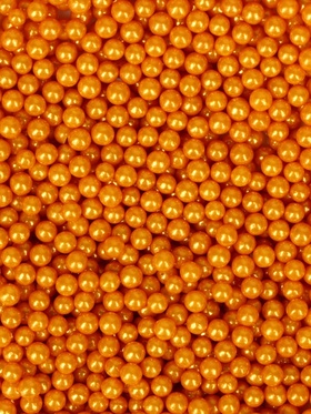 Кондитерская посыпка «Шарики №3», золотая, 50 г