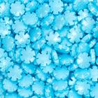Кондитерская посыпка «Звёздная снежинка», голубая, 50 г - фото 11331448
