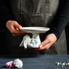 Блюдо для пирожных «Зайка», 13×12×8 см, цвет белый - Фото 8