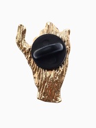 Значки-неразлучники «Лучшие друзья», 2 шт. чёрно-белые в золоте - Фото 4